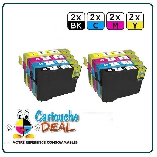 2+6 Совместимый универсальный картридж Epson T1281 T1282 T1283 T1284
