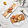 1Pc Food Grading Wood And Marble Cutting Board Fruit And Bakery Serving Board Kitchen Gadgets Kitchen Accessories Home Kitchen