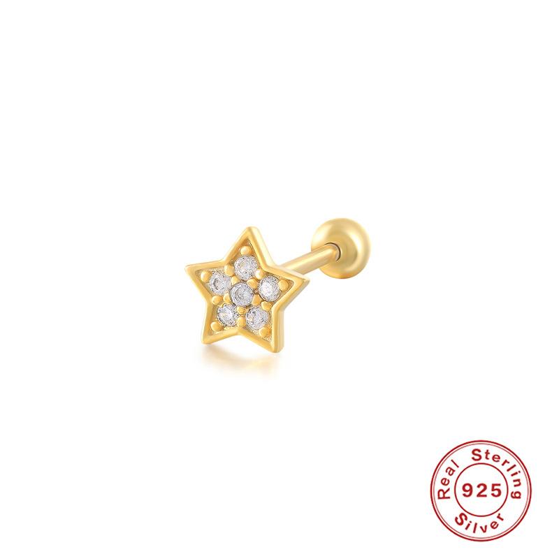 European and American 925 Sterling Silver Piercing Stud Earrings, Earrings, Female Male Devil Nails 2026