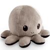 The Original Reversible Octopus Plushie - Black + Gray - Cute Sensory Fidget Stuffed Animals That Show Your Mood