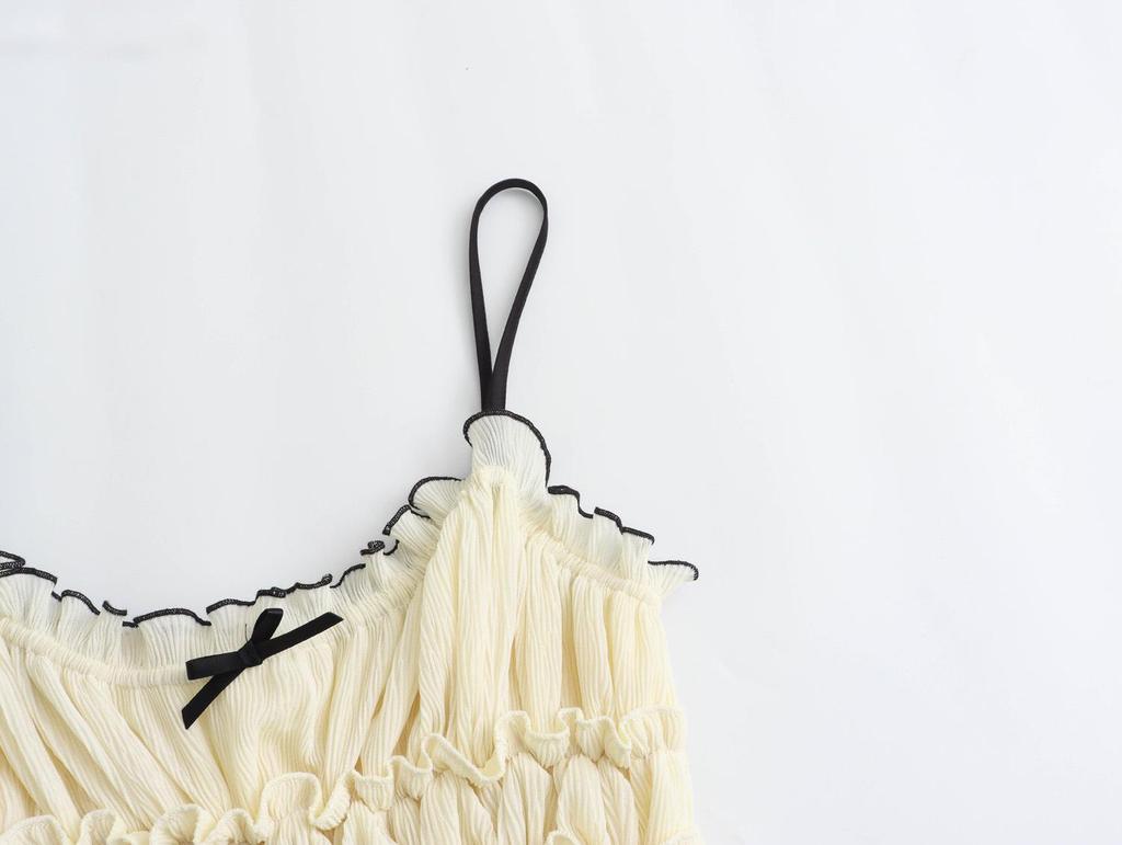 Текстурированный камзол с бантом во французском стиле, весна/осень 2025