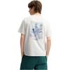 Fila X M.C.. ESCHER Серия Heritage Простая модная трикотажная футболка с коротким рукавом Мужские топы F11M538129F-WT