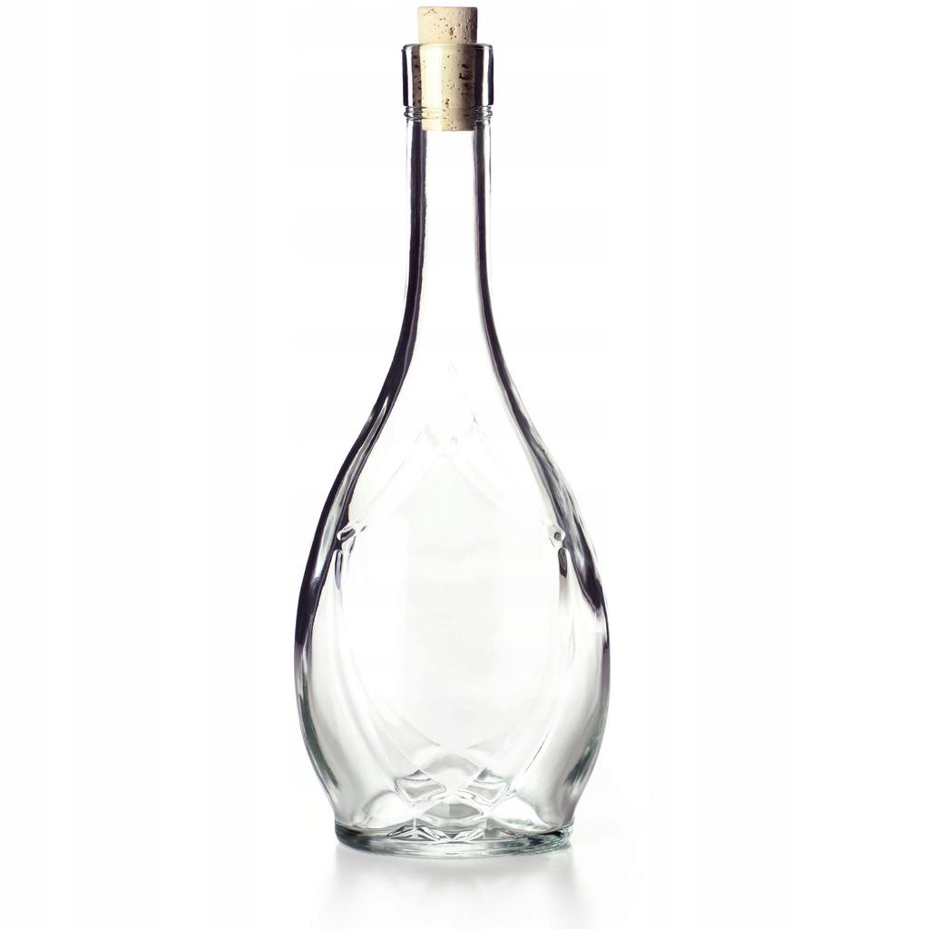 KADAX Стеклянная Бутылка для Вина 500мл с Пробкой Оливковое Масло Уксус Самогон Алкоголь Ликер