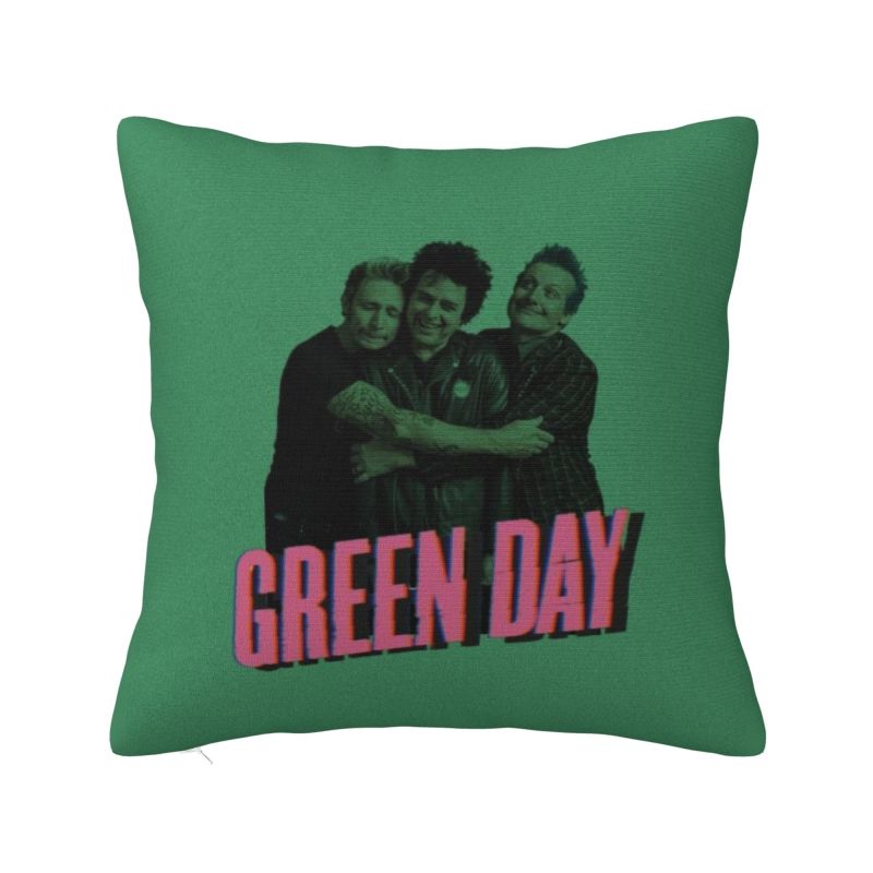 Luxury Green Days Cushion Cover 40x40cm Velvet Pillow for Car Square Pillowcase Home Decorative