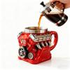 Retro V8 Engines Stainless Steel Cup Double Wall Insulation Car Mug  Gifts for Men and Boys