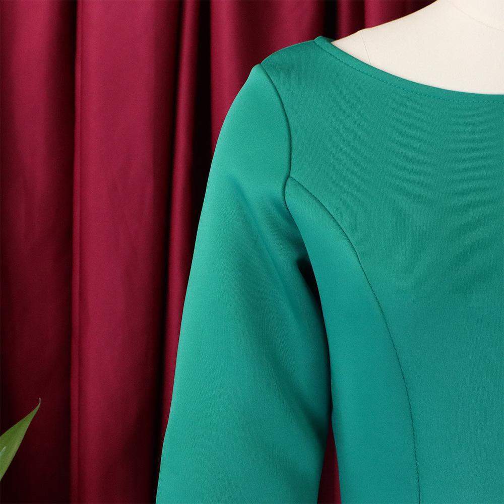 Большой размер, женское летнее модное однотонное платье с круглым воротником, женское элегантное цельное свободное платье