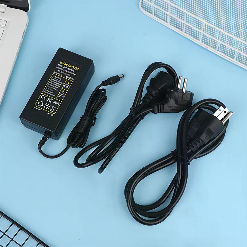 Household EU US Plug DC12V LED Power Supply 1A 2A 3A 4A 5A 6A 7A 8A Switch Transformer For WS2811 WS2815 LED Strip Light Adapter