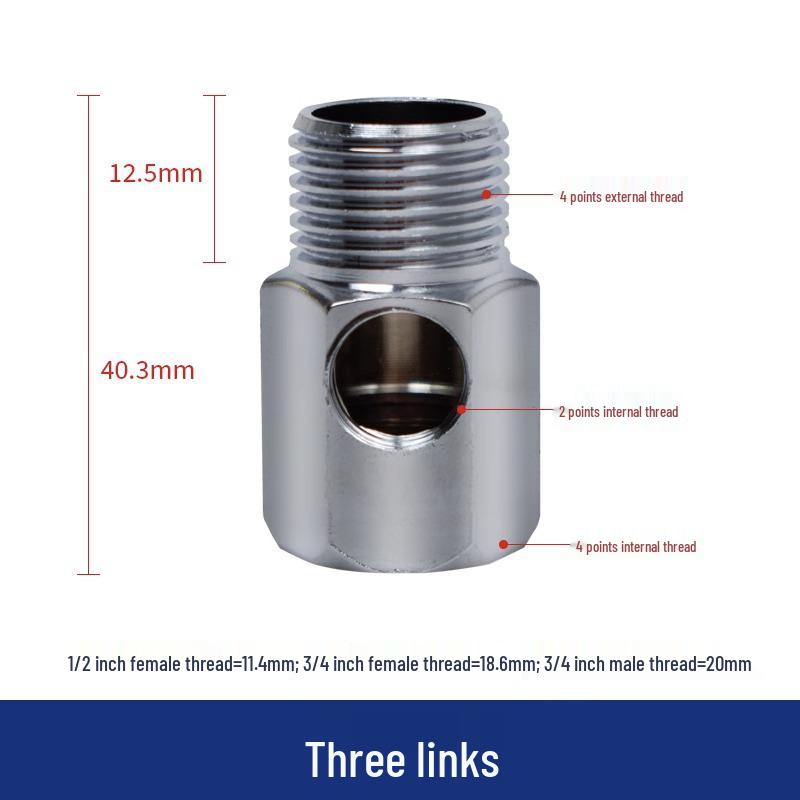 Входной тройниковый шаровой кран Разъемный/Цельный 4-контактный к 2-контактному к 3-контактному клапан, Полностью медный переключатель для аппаратов чистой воды