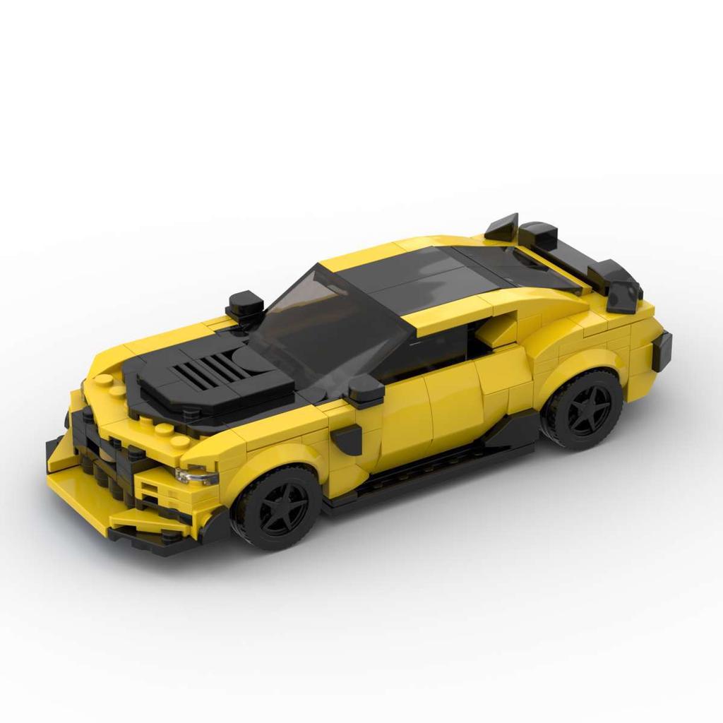 MOC-186862 Бамблби Снежный Костюм Синий Мерло Строительные Блоки Модель Машины Украшения Собранные