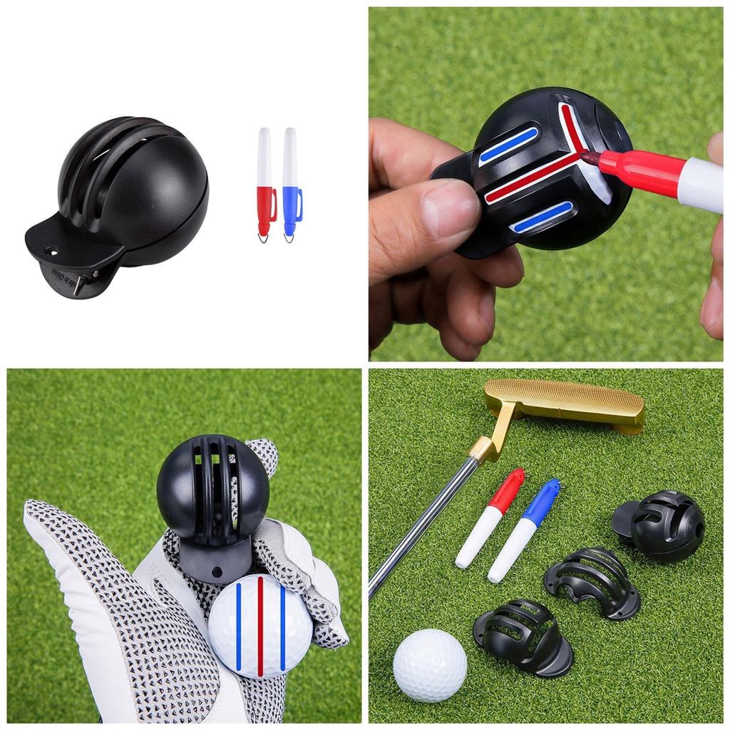 Маркер линий для гольфа с ручкой Водонепроницаемый маркер линий Инструмент для выравнивания патта Маркер для позиционирования патта Простота использования