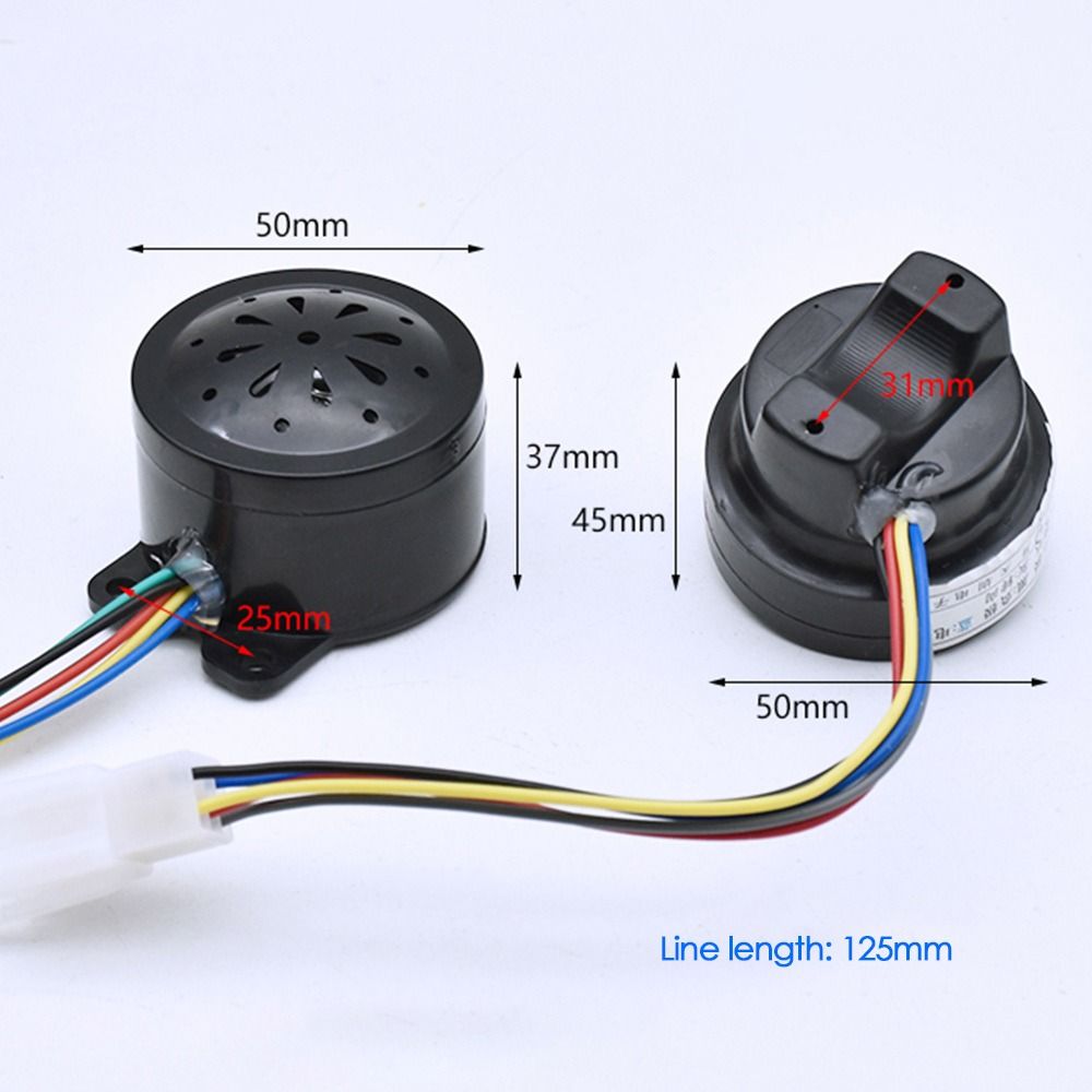 Anti-theft Horn E-bike  Buzzer Horn Tricycle Horn Reversing Voice Horn Anti-theft Reversing Voice