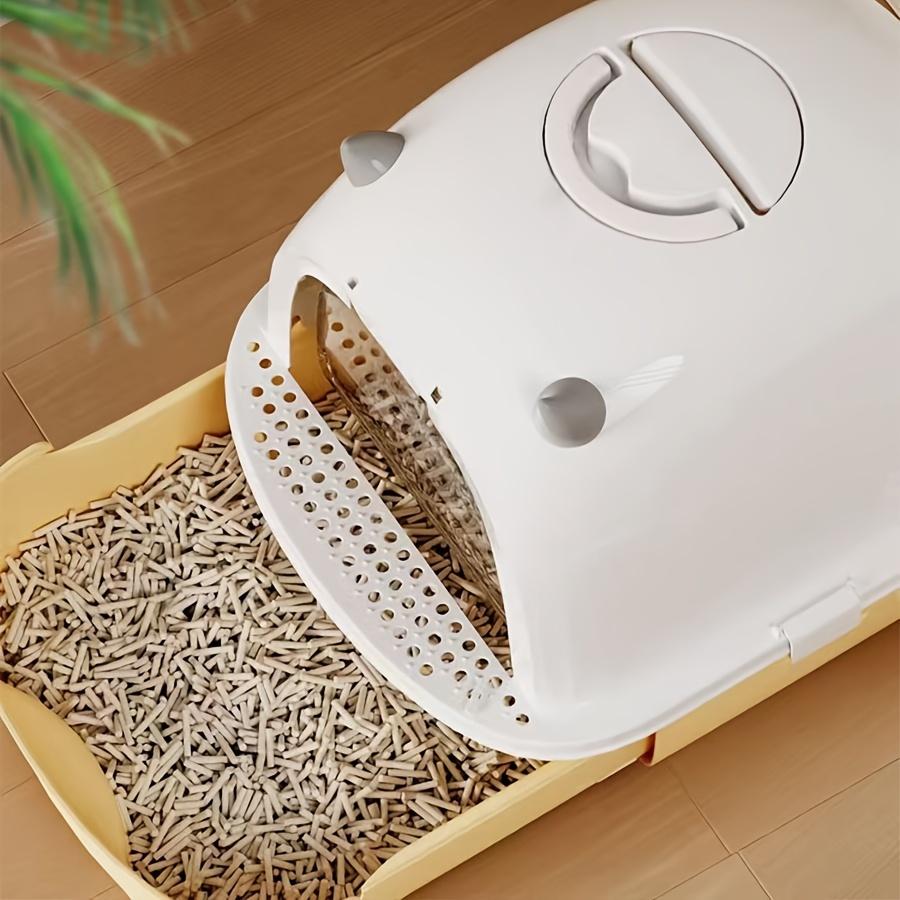 Полностью закрытый туалет для кошек с защитой от брызг, туалет для домашних животных с защитой от запаха для домашних кошек