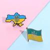 Цинк сплава цинка, украинские броши, броши, украинские национальные булавки, булавки с украинским флагом, подарки для девочек