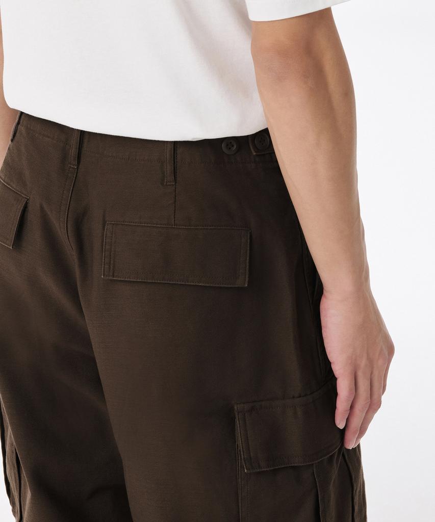 MUSINSA STANDARD Back Satin Parachute Cargo Pants [Brown]