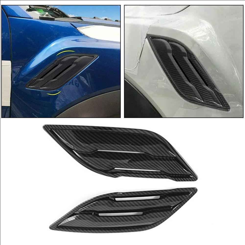 Автомобильный стайлинг, настройка автомобиля, карбоновая крышка воздухозаборника, отделка из углеродного волокна, износостойкий черный цвет, простая установка