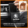 For Car Air Outlet Storage Box Phone Lipstick Lighter Organizer Fabia 1 2 Octavia A7 RS Superb Rapid Yeti Karoq Vision