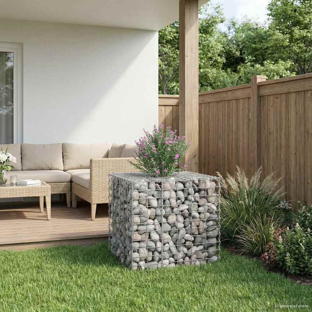 Gabion Raised Bed Silver