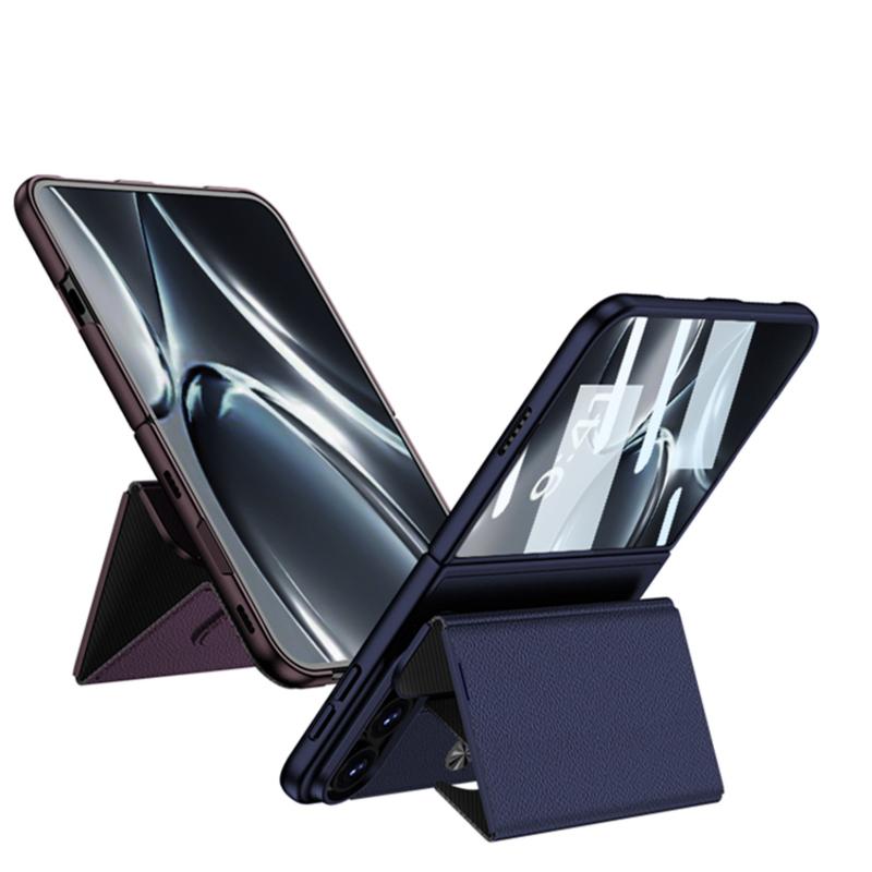 For iPhone Duo Case, 2-in-1 Leather Case with Screen Protector Luxury Flip Cover for Iphone Duo