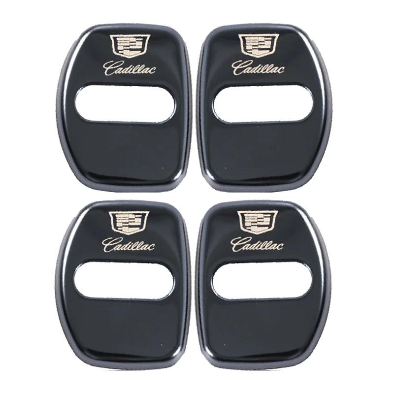 Car Decoration 4pcs Door Lock Cover Case for Cadillac CTS CT4 CT5 CT6 XT4 XT5 XT6 Metal Auto Exterior Accessories