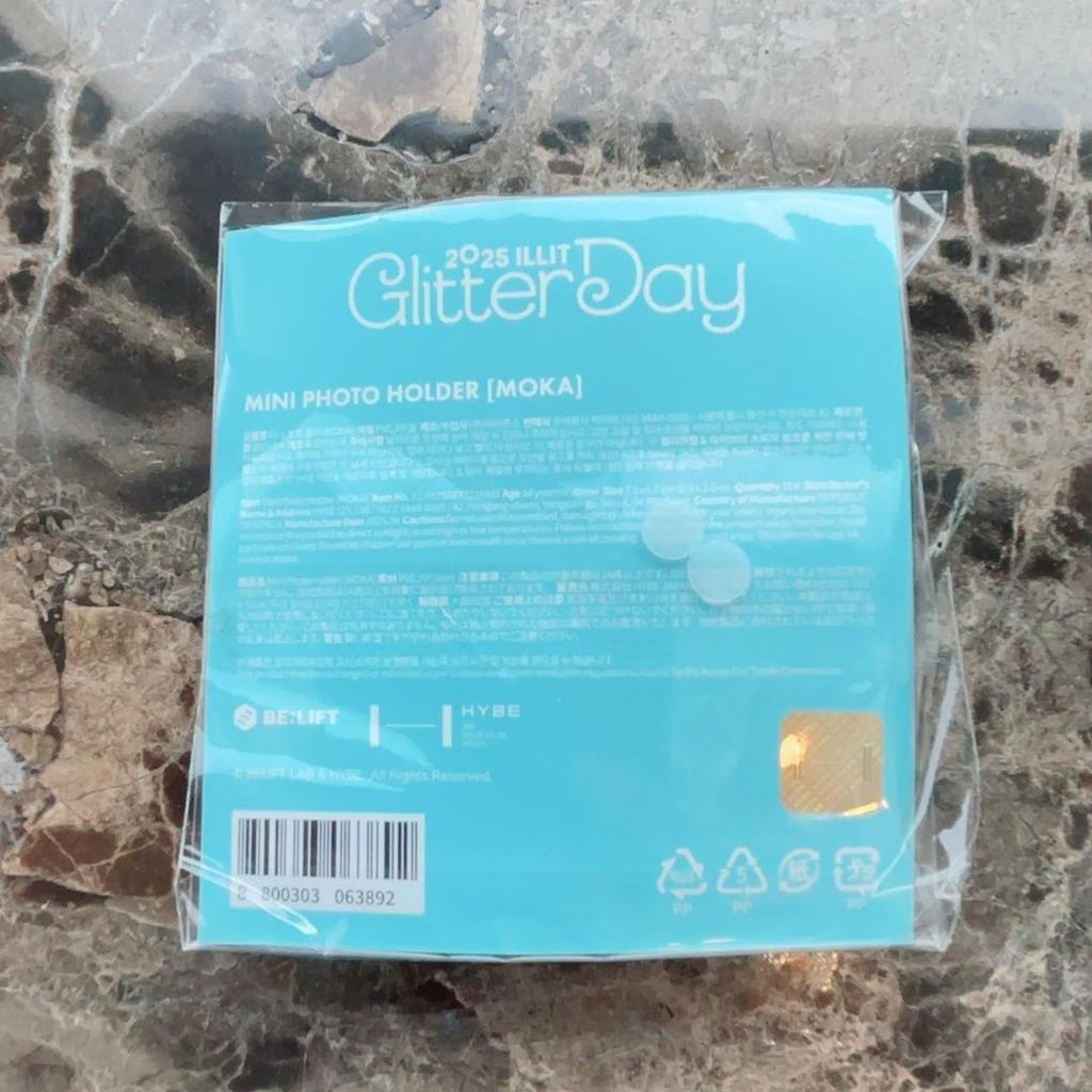 [Б/У] ILLIT Мини-фолдер для фотографий Мокка Глиттер День Корейская фан-встреча