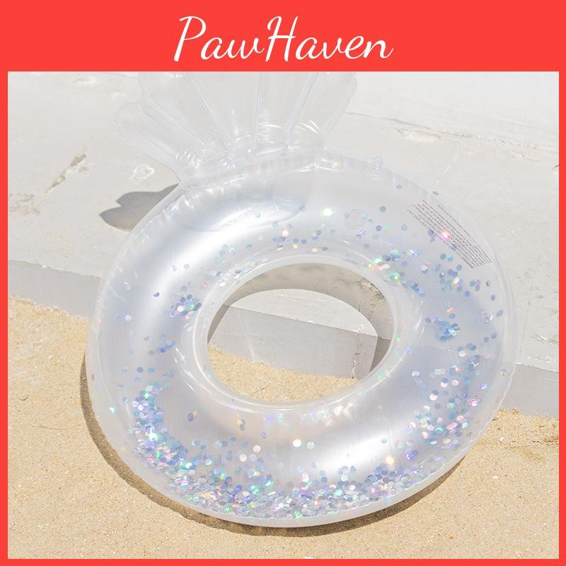 Children's Mermaid Swim Ring With Glittery Star Design Fun And Safe Swim Float