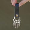 Брелок для ключей из нержавеющей стали в виде кошачьей лапки со съемными S-образными крючками, сверхпрочный, для улицы