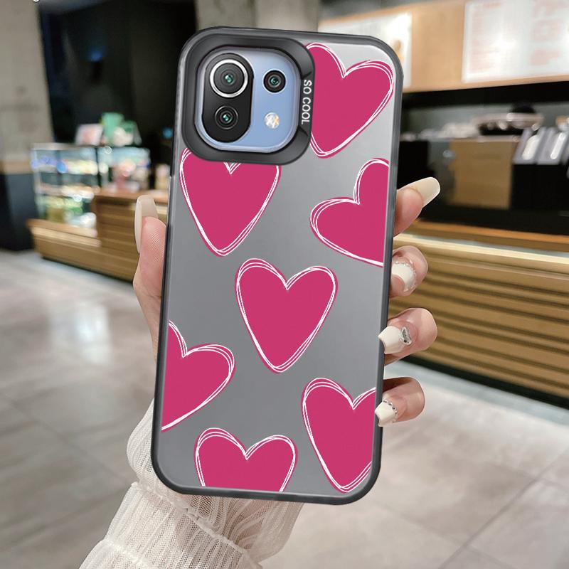 For Xiaomi Mi 11 Lite 5G NE 13T Pro 14T Phone Case Soft Bumper Hard Back Cover for Travel-Inspired Airplane Route Design Fundas