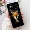 For Xiaomi 14 Ultra Case Mi 13 Ultra New Crown Letters Back Cover Soft Silicone Phone Case For Xiaomi 13 Ultra Mi 14Ultra Bumper
