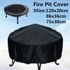 Waterproof BBQ Grill Cover Round Fire Barbecue Protector Home Patio Garden