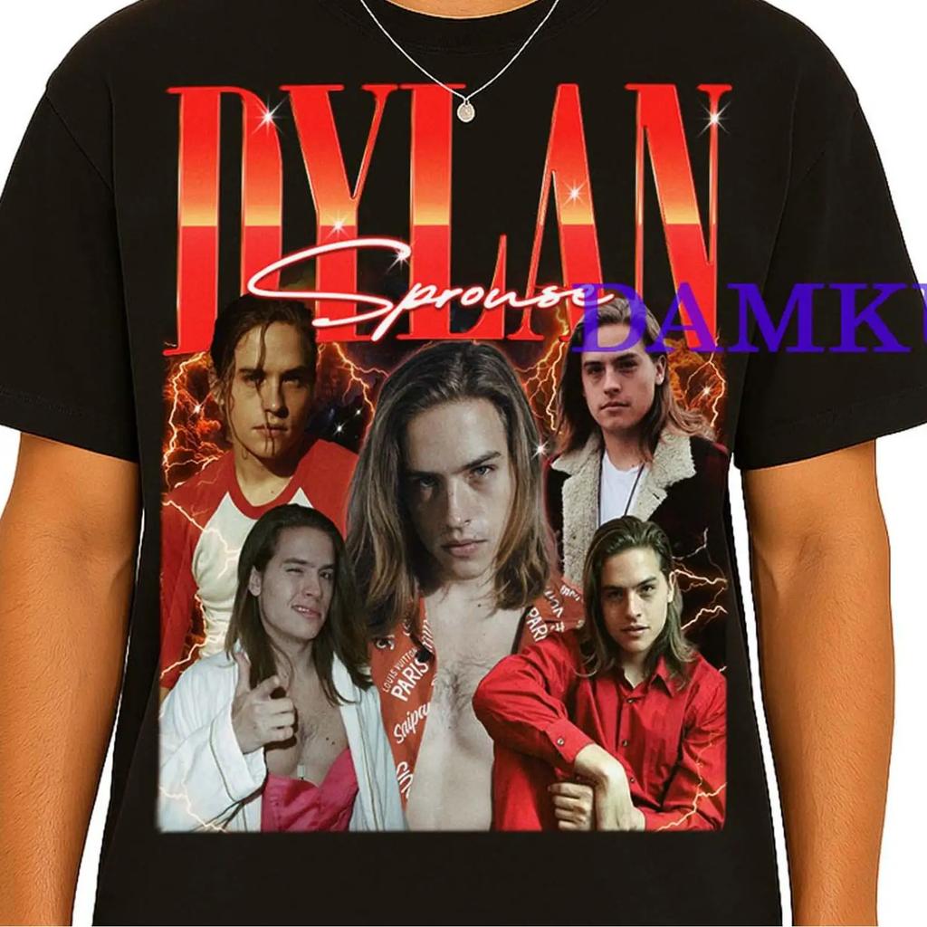 Vintage Dylan Sprouse Bootleg T Shirt 90s Homage Casual Fans Merch Vintage Breathable Versatile Graphic Streetwear