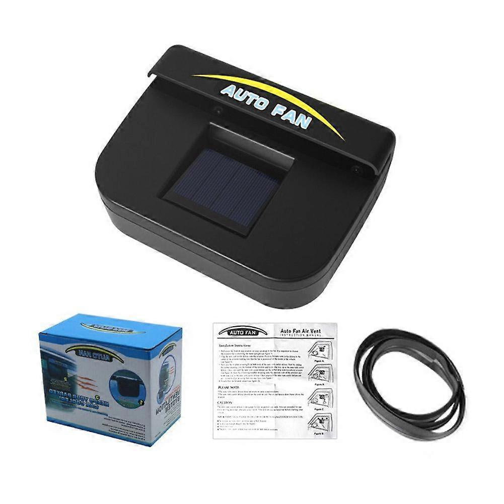 Solar Car Exhaust Fan Auto Window Ventilation Heat Removal Air Circulation
