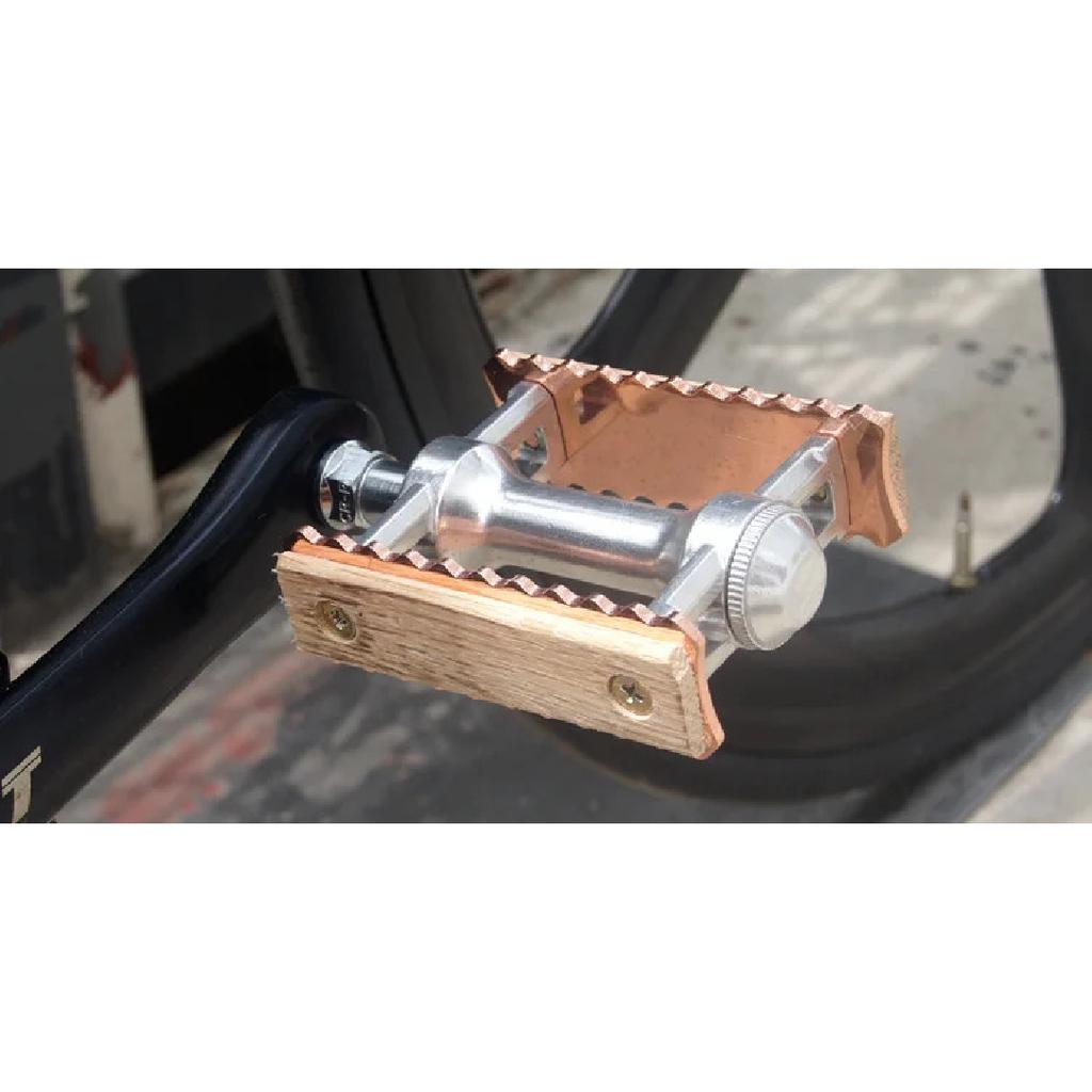 New Non-slip Pedal Ultralight Bike  MTB Road Bike Pedal Cycling Classical Retro Wooden Styles Bicycle Pedals