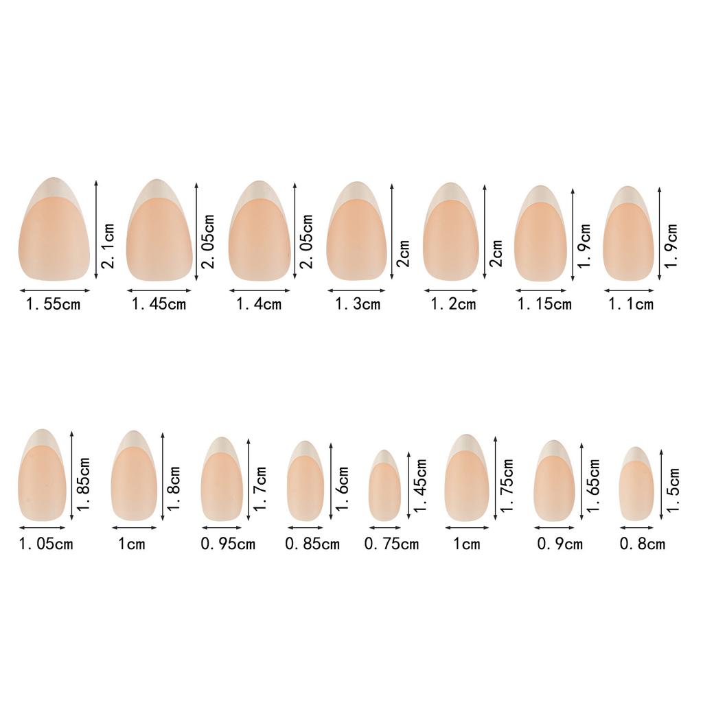150 Pieces Diy Non-Marking Matte Nail Art Wearing Non-Marking White Classic Work In Progress French Fake Nail Nail Piece