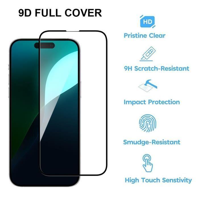 Protection d'écran pour iPhone 16 - BOOLING - Pack de 2 Verres Trempés - Antichoc - Résistant aux Rayures