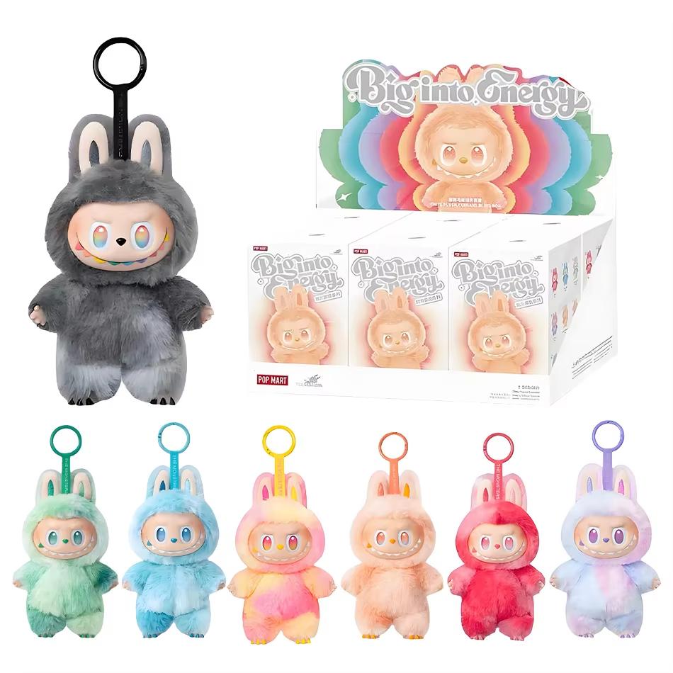 Новая Labubu V3 The Monsters Big Into Energy Series Виниловая кукла с лицом, аниме-фигурки, милый кулон Labubu, сюрприз-подарок