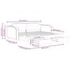 VidaXL Daybed with Trundle and Drawers Light Grey 90x200 Cm Fabric 3197670
