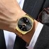 Men's Watch Brand Light Luxury Stainless Steel Calendar Waterproof Men's Business Leisure Fashion Quartz Watch