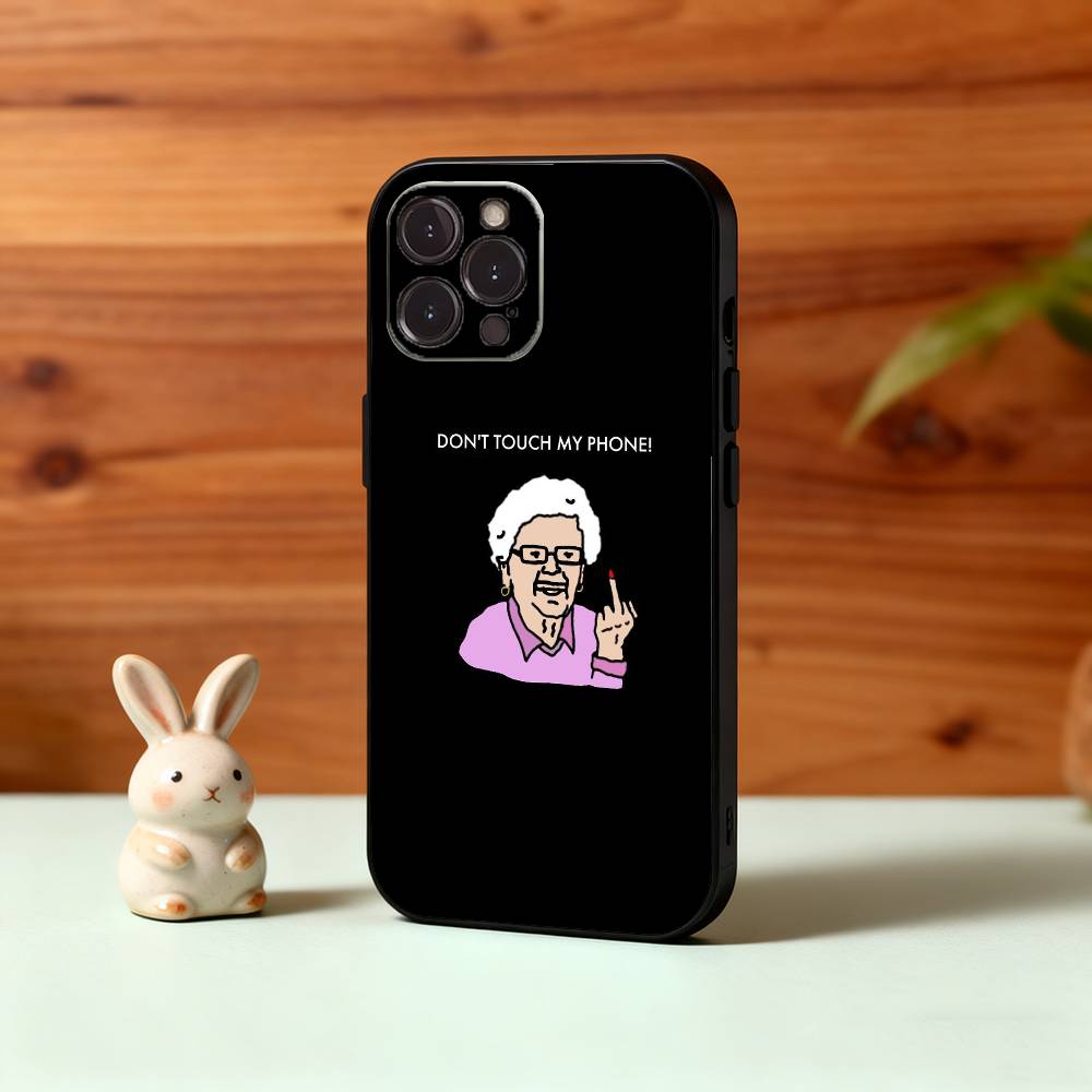 D-Dont T-Touch My Phone Case For iPhone17,16,15,14,13,12,Plus,Pro Max, 5G Others Soft Black Cover