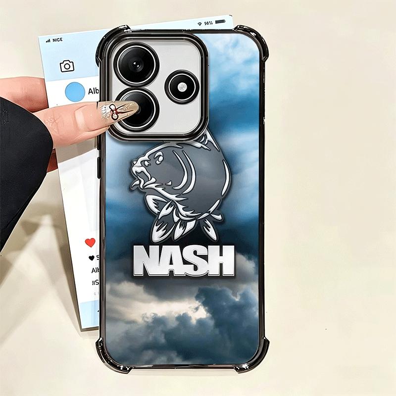 Nash Fishing Чехол для телефона с рисунком рыбы Soft Для Xiaomi Poco X7 X8 Pro Max X6 X5 X3 F8 Ultra F7 M8 M7 M5S Redmi 15C 15A 15 14C 13C 12C