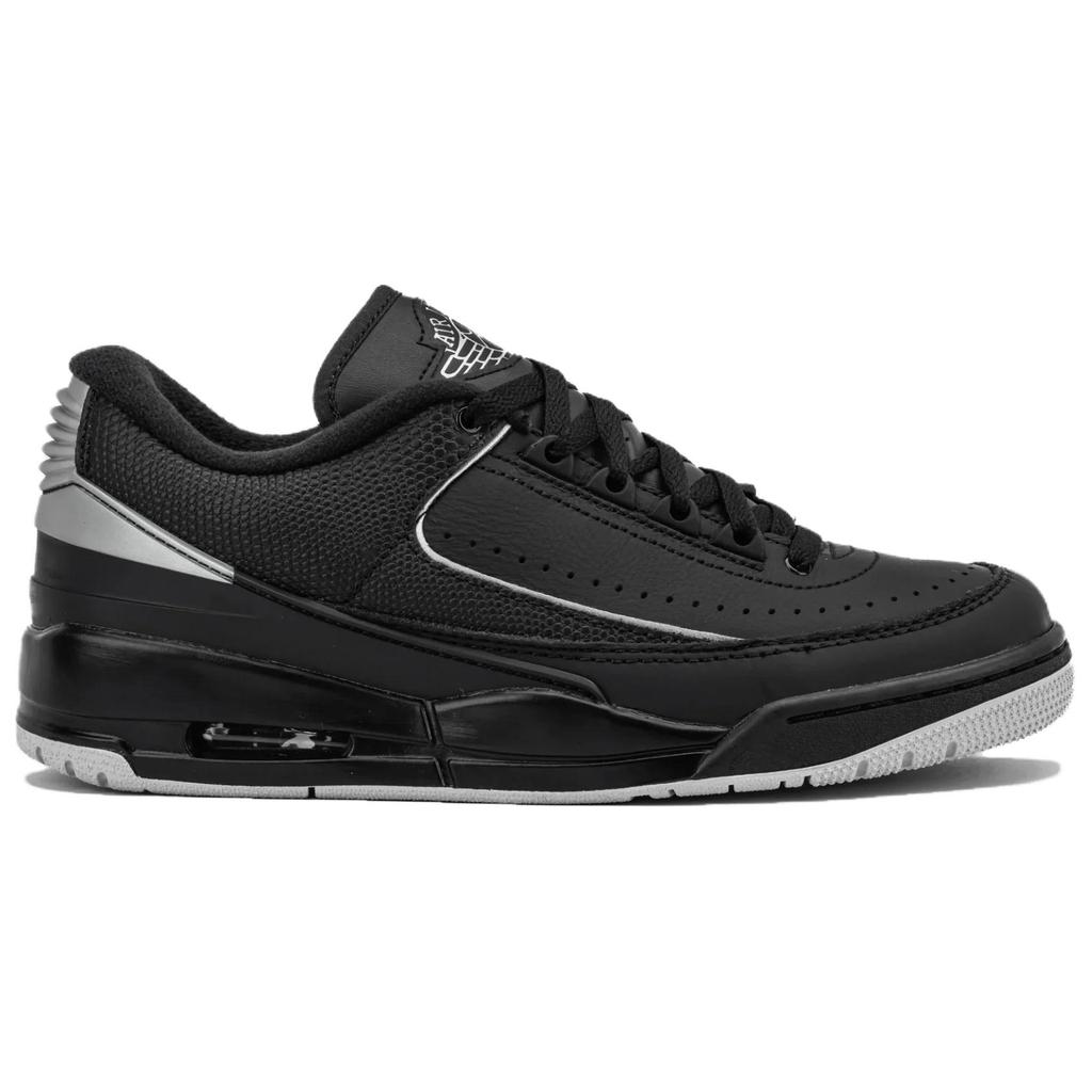 Air Jordan 2/3 черные металлические серебристые мужские кроссовки FD0383-001