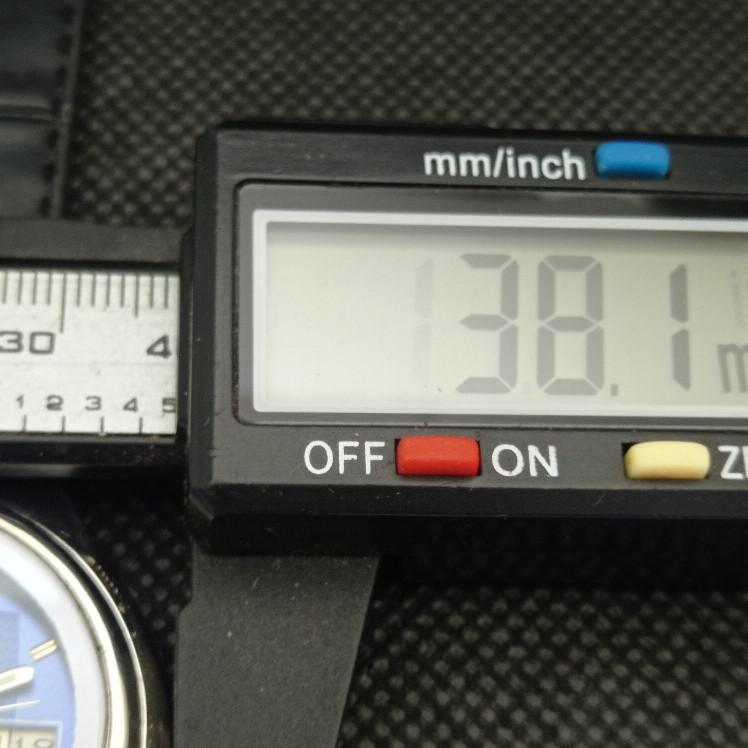 USED VINTAGE SEIKO 5 AUTOMATIC 7009A JAPAN MENS D/D BLUE WATCH 604-a314010-9 SKU604-a314010