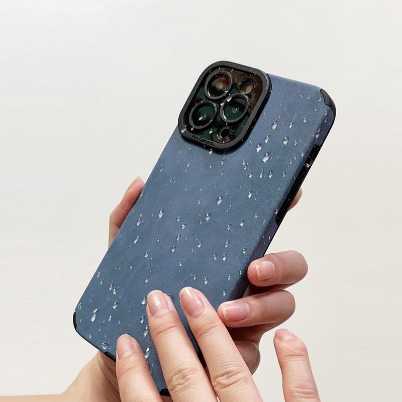 Чехол из замшевой плюшевой кожи для iPhone 16 15 14 Pro 13 12 11 Pro Max XR XS X 7 8 Plus SE 2022, роскошный силиконовый противоударный защитный чехол для объектива