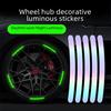 Colorful Reflective Tire Strips: Luminous Car & E-Bike Wheel Stickers for Decoration and Safety