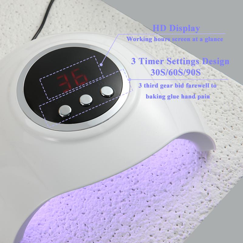 88 Вт УФ-светодиодная лампа для сушки ногтей, машина для отверждения всех гель-лаков для ногтей, 24 шт., светодиодная лампа для маникюра, USB-разъем, автоматический датчик