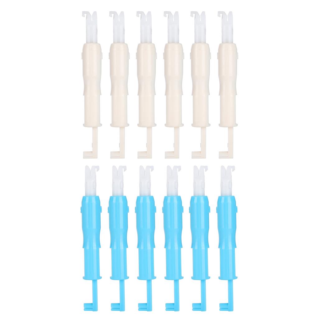 12pcs Needle Threader Plastic Automatic Inserter Threading Tool for Sewing Machine