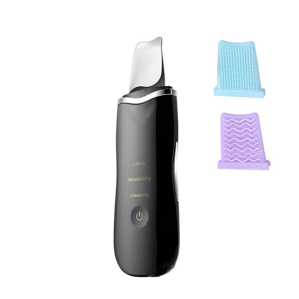 Electric Skin Scraper Ultrasonic Blackhead Remover Deep Face Cleaning Pore Facial Spatula Acne Treatment Tool
