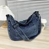 Женская сумка из выбеленного денима, сумка через плечо, сумка на плечо