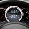 52mm 2 in 1 Digital Water Temperature Voltage Gauge with White Backlight Car Boat Water Temp Voltmeter for Cars RVs Trucks Ships
