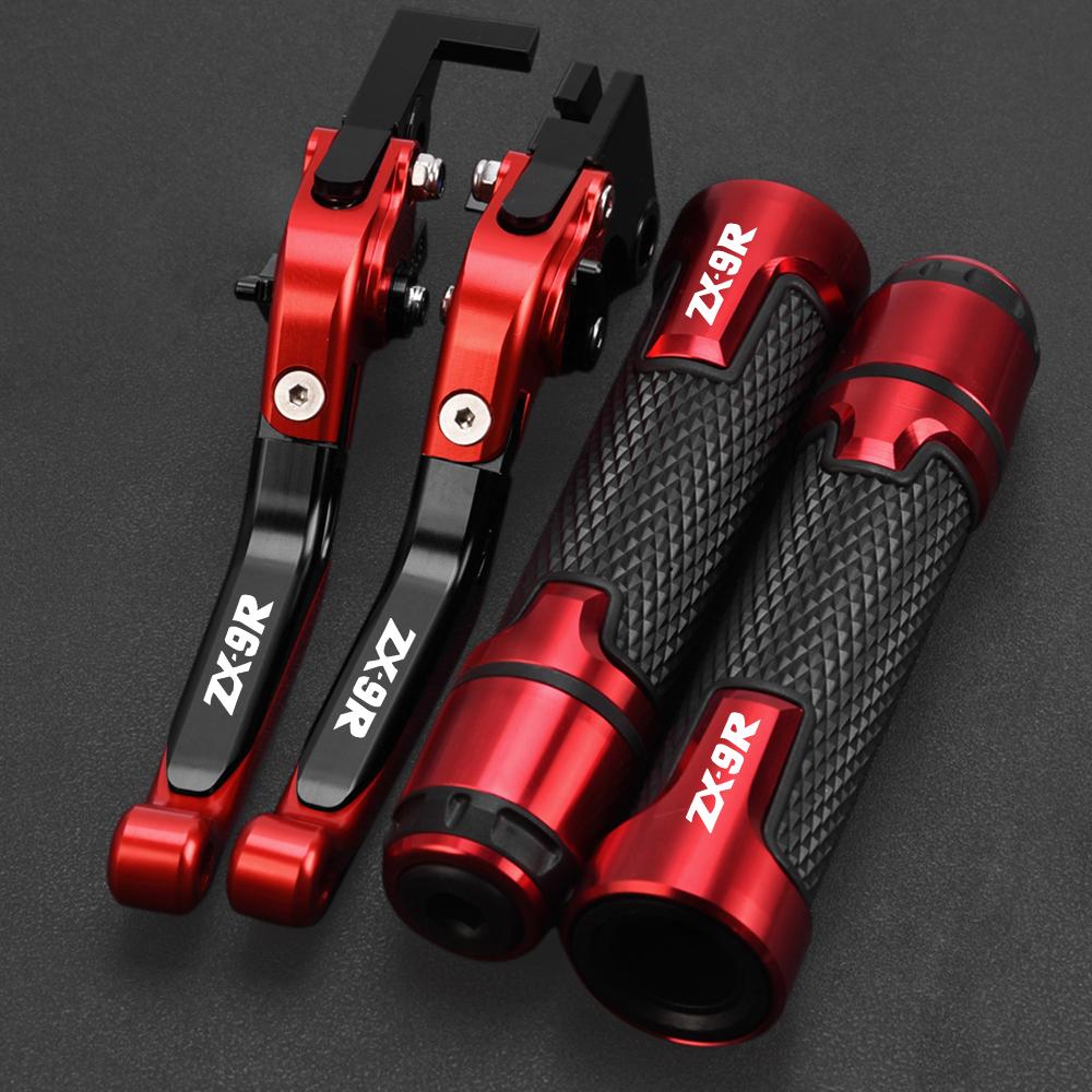 For KAWASAKI ZX9R ZX 9R ZX-9R 2000 2001 2002 2003 Motorcycle Folding Brake Clutch Levers & Handlebar grips Hand bar Accessories