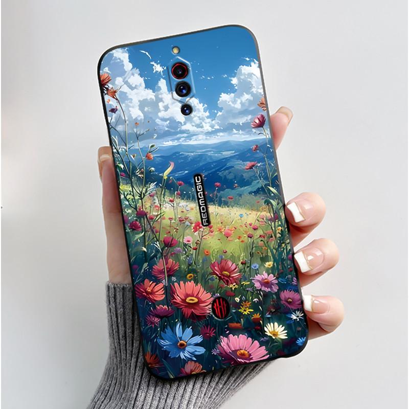Casing For ZTE Nubia Red Magic 5G 5S RedMagic 5G Black Matte Cover Aesthetic Luxury Cute Cool Boy Girls Shockproof Soft TPU Case